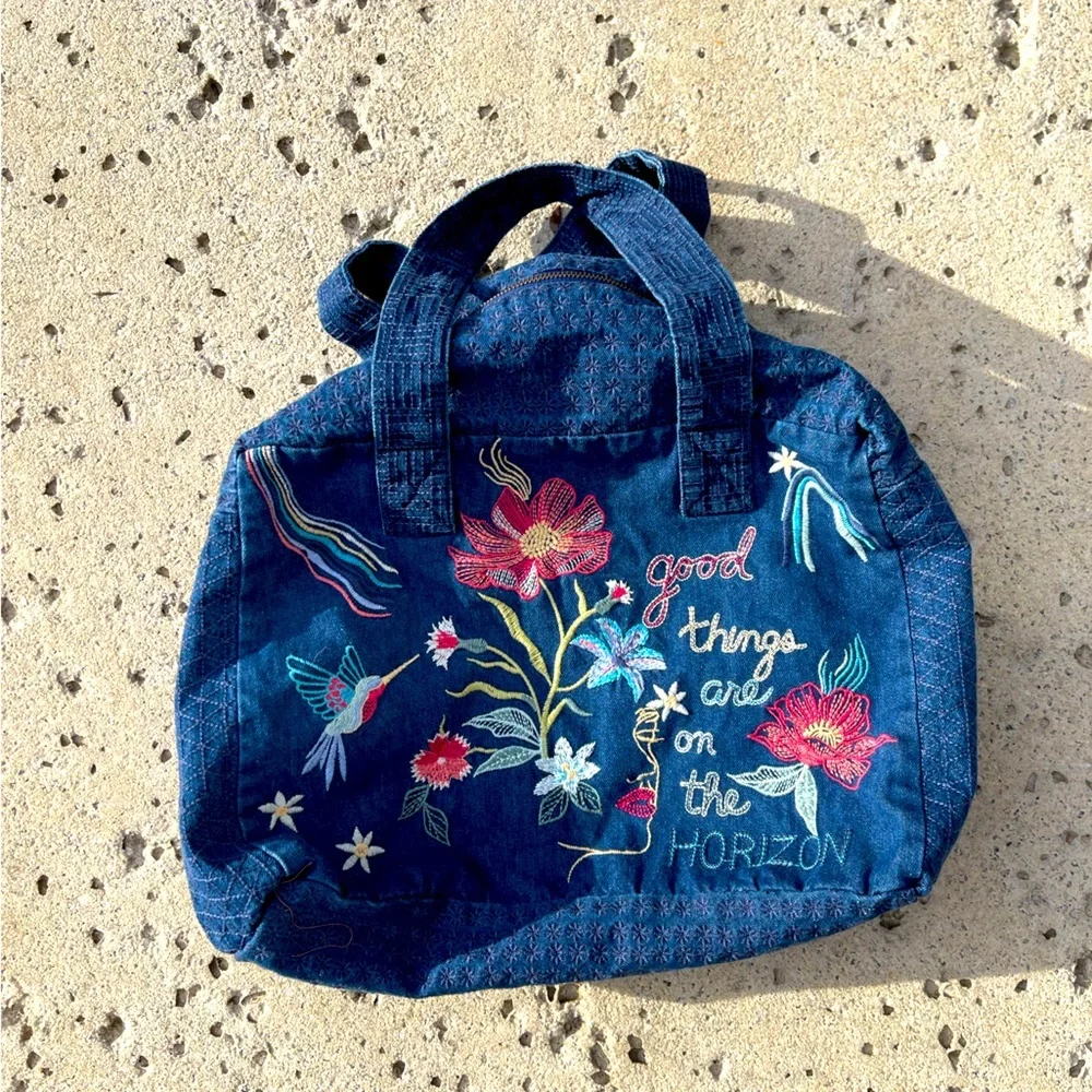 JORDAN DENIM DUFFLE TOTE BAG